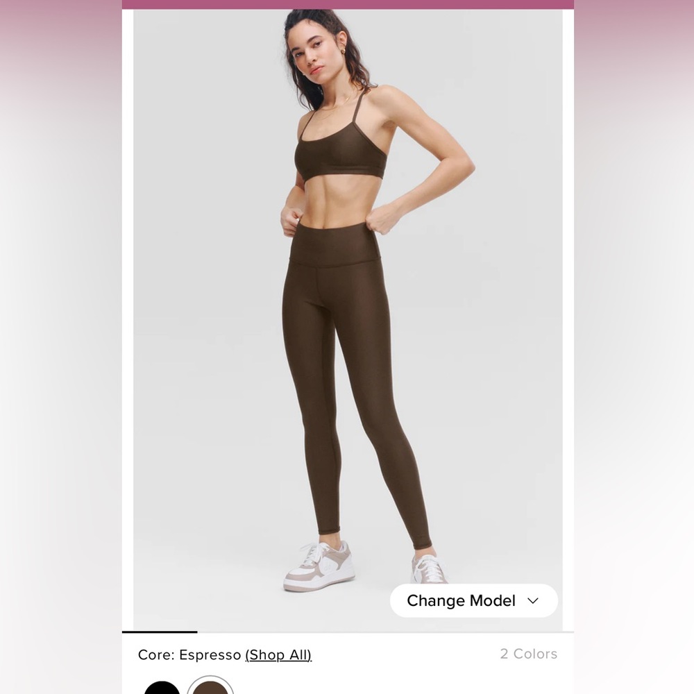 Alo airlift leggings espresso 7/8’s